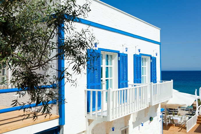Datça Otel Mavi Beyaz  